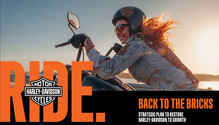 Imagen que usó Harley-Harley Davidson para presentar el programa Back to the Bricks