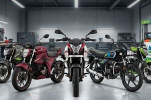 Una imagen creada con IA muestra cinco motos que funcionan a Flex fuel