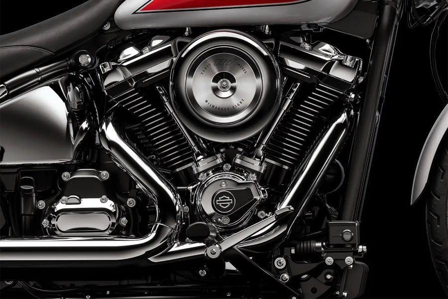 Motor de una Harley-Davidson Super Glide 2026