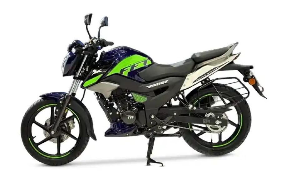 India impulsa motos Flex Fuel y lidera la transición global lateral izquierdo de una moto TVS Raider 125 Flex Fuel
