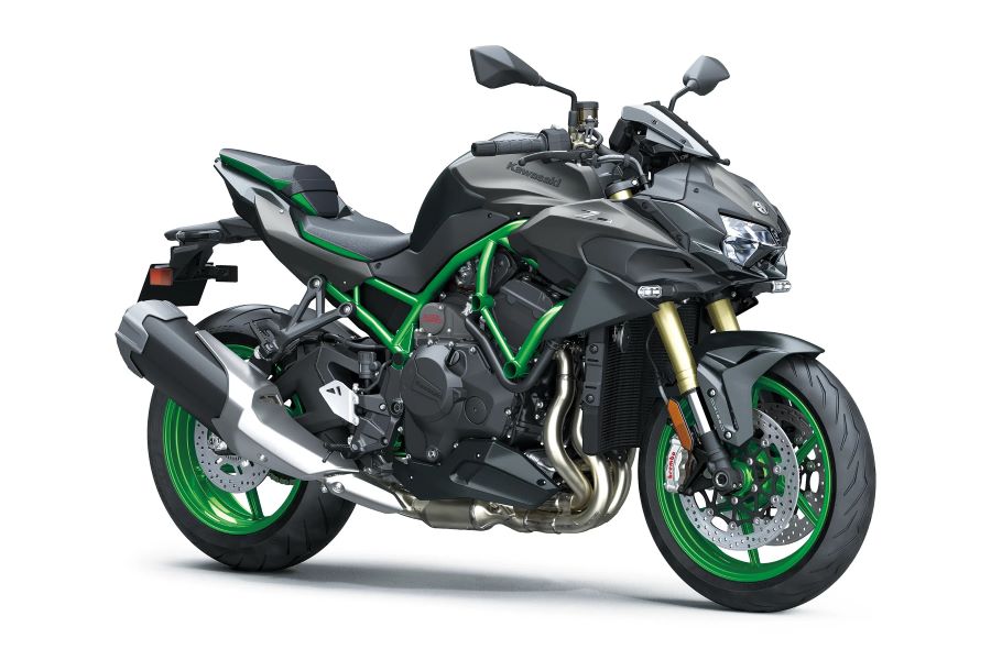 Kawasaki Z H2 SE: la excepción entre las hypernaked Lateral derecho de una moto Kawasaki Z H2 SE 2026