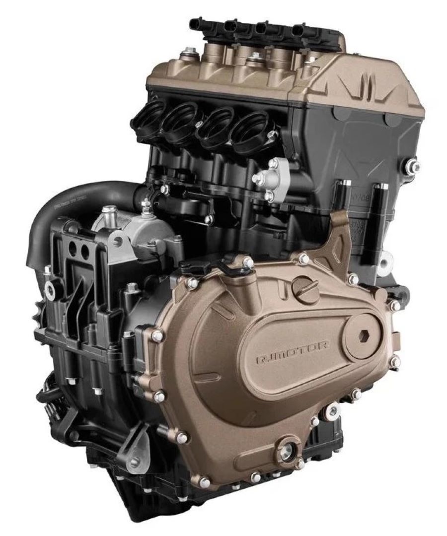 QJMotor SRK 421 RR: nueva señal de hacia dónde va el mercado Motor de una moto QJMotor SRK 421 RR