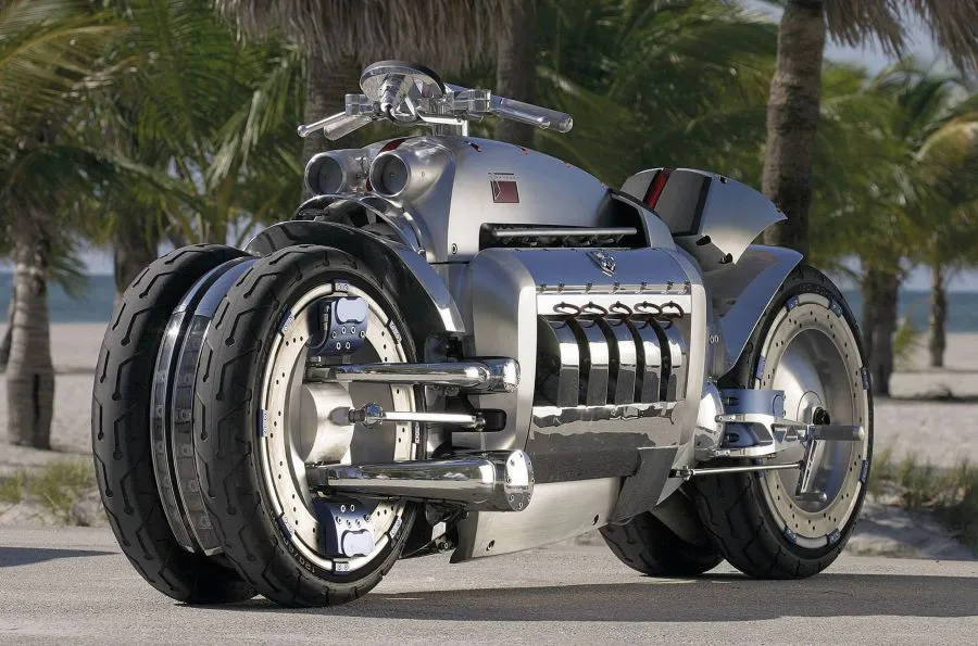Una moto Dodge Tomahawk