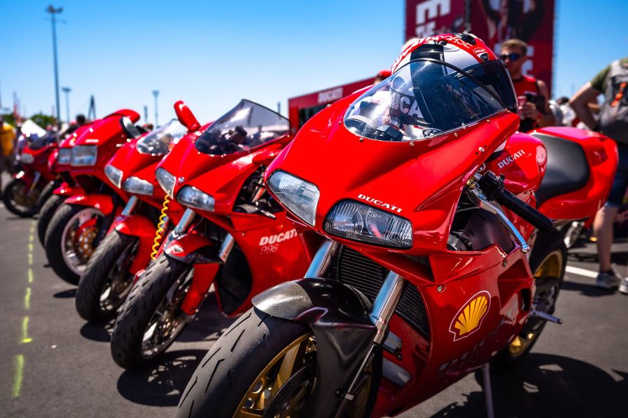 Ejemplares de Ducati históricas exhibidas en el WDW 2026