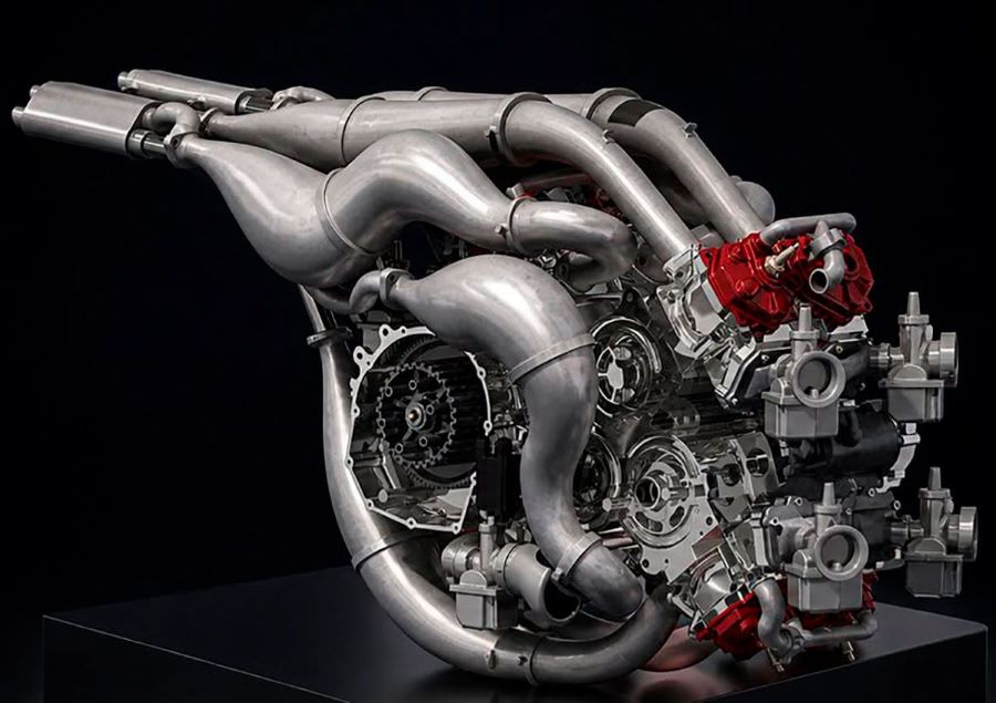 Vista del motor del prototipo Veloce Aperion
