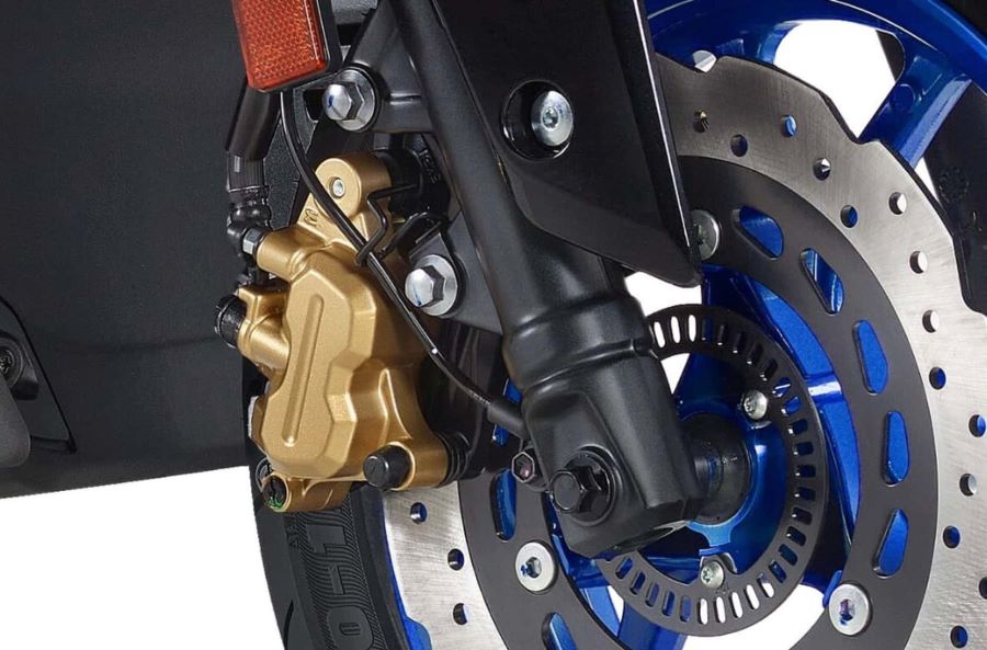 Sistema de frenos de la rueda delantera del scooter Yamaha Cygnus X edición especial