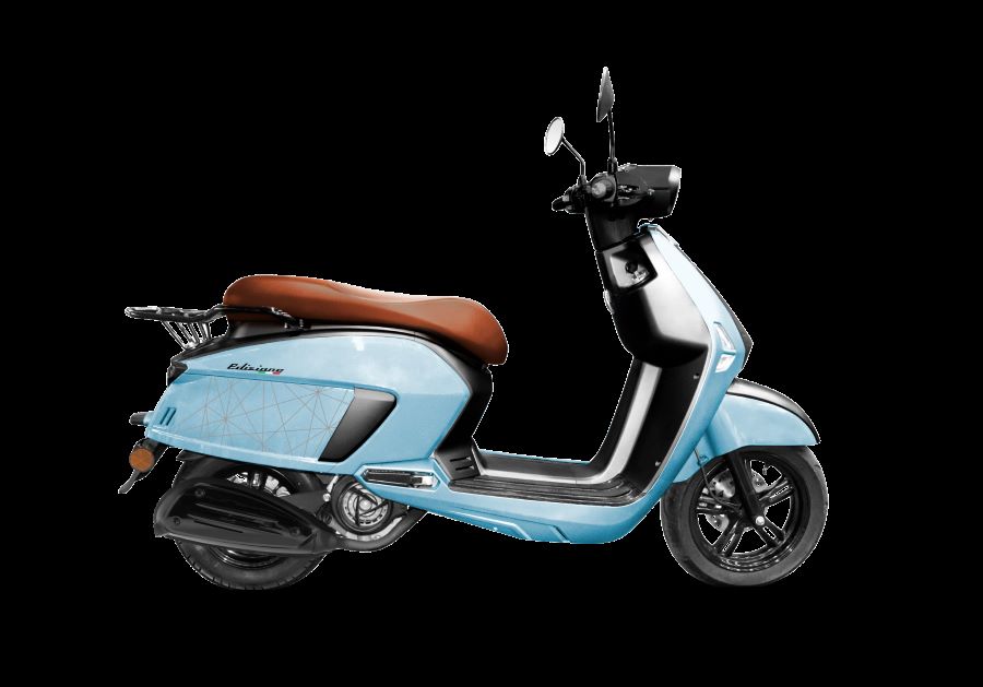 Zanella Edizione 150, clásico con argumentos para el presente Lateral derecho de un scooter Zanella Exclusive Edizione 150 celeste