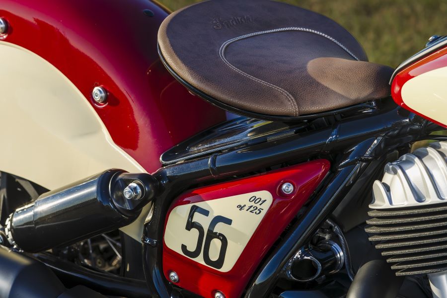 asiento de una moto Indian Chief Vintage Sturgis