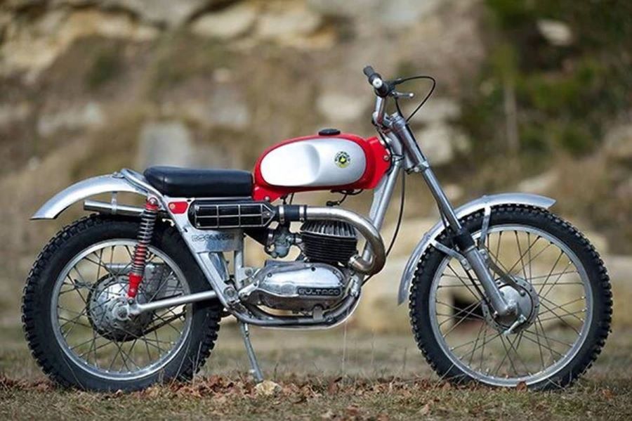 Regresa Bultaco y pone a prueba el peso de su historia Lateral derecho de una histórica Bultaco Sherpa