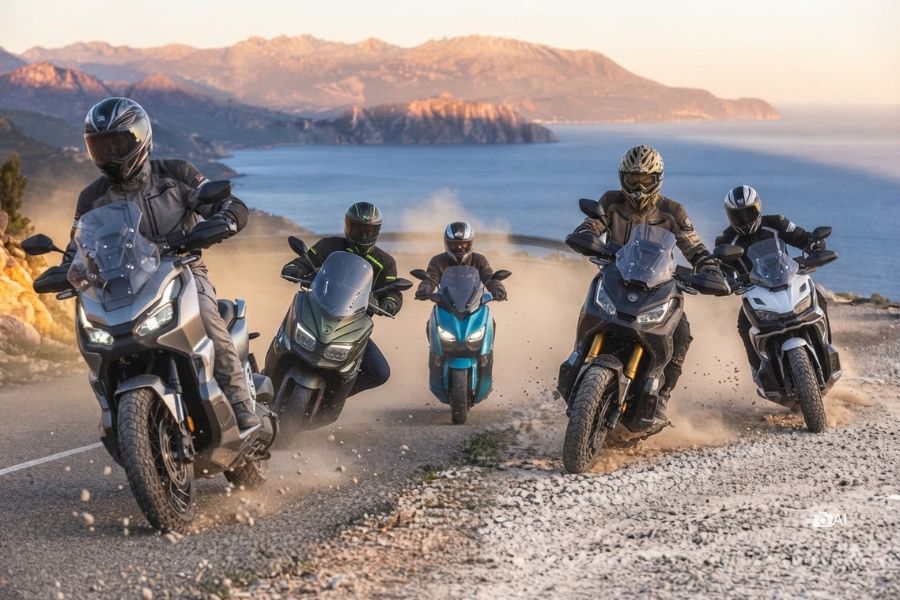 Cinco formas de entender el scooter crossover moderno