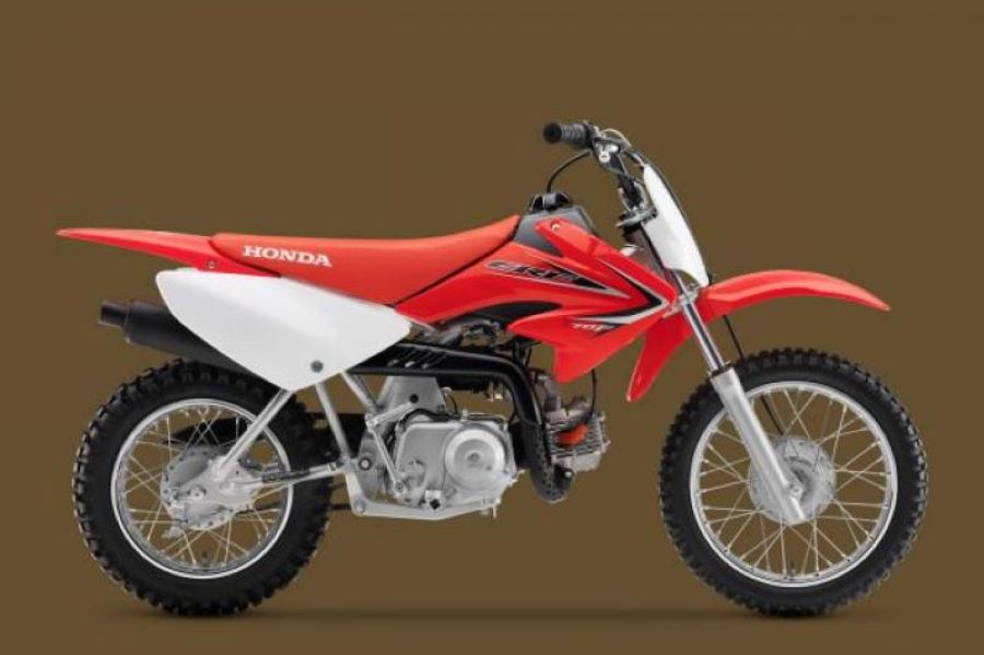 Lateral de una moto Honda CRF70F