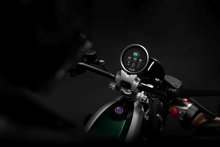 Mandos de una moto Royal Enfield Flying Flea C6
