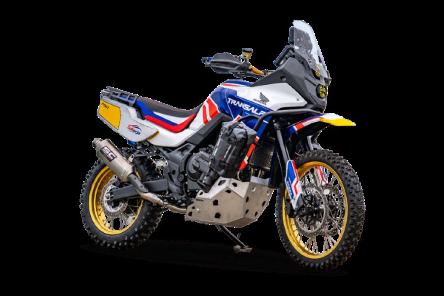 Mugen, la Hornet portuguesa que arrasa en Honda Customs 2026 Una moto Honda Transalp modificada con colores del HRC