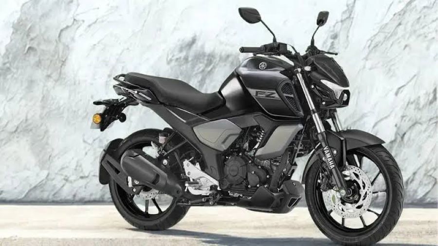 Lateral derecho de una Yamaha FZ Blue Flex