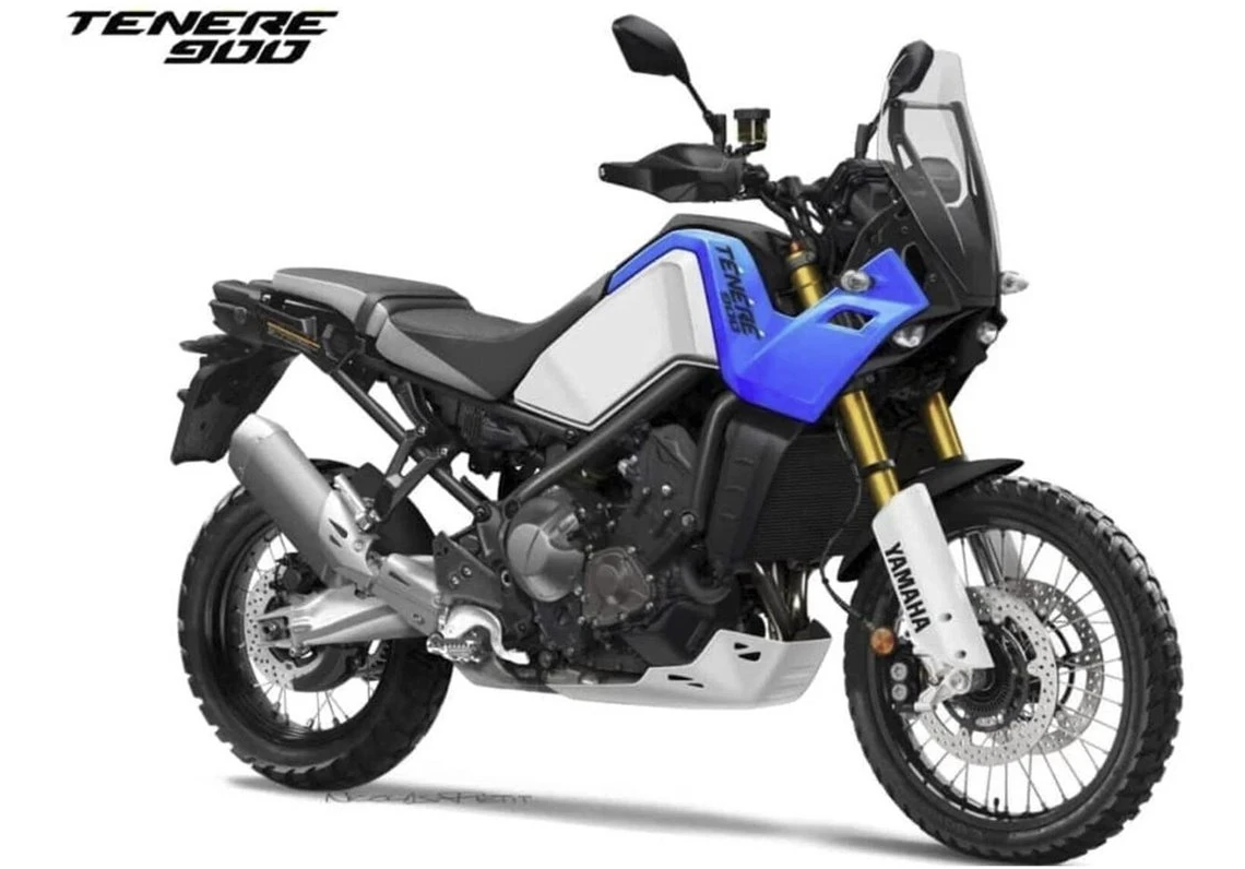 Render de una posible Yamaha Ténéré 900