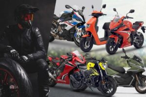 Un popurrí de imágenes creada por IA de las novedade en motos de julio 2026