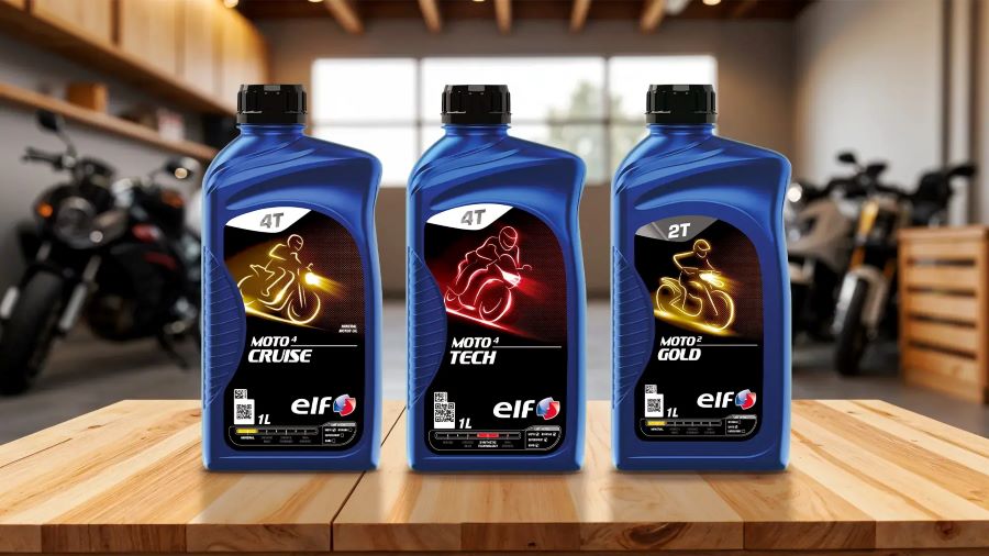 Tres tipos de aceite ELF para motos